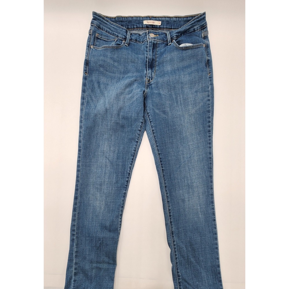 Levi's Women's Mid Rise Skinny Jeans Blue Size 14M  30X32 Stretch Denim MED WASH
